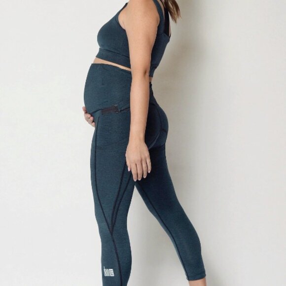 Built Like a Mother Carter Duo-Fit Crop Maternity Leggings Activewear Sz M - Picture 10 of 10